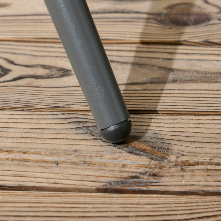 Havemøbelsæt med 5 dele, vejrbestandigt, 80 cm x 80 cm x 75 cm, mørkegrå