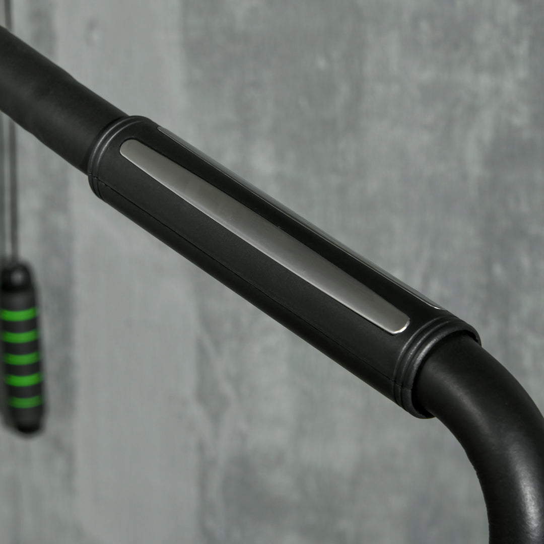 Stepper med 12 modstandsniveauer, lcd-display, 2 ruller, 80 cm x 61 cm x 134 cm, hvid + sort