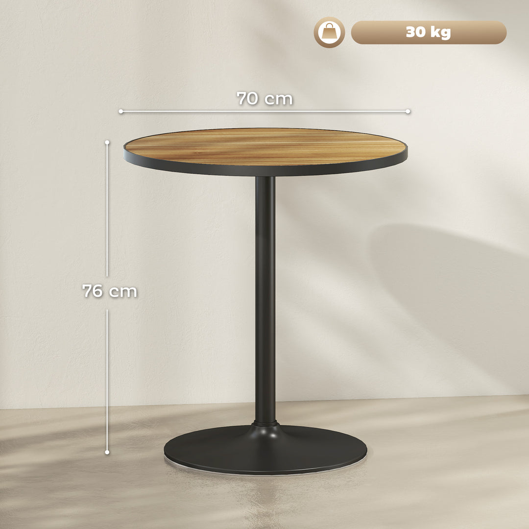 Rundt spisebord, egetræslook, kompakt design, til 2-4 personer, eg