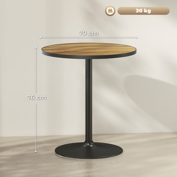 Rundt spisebord, egetræslook, kompakt design, til 2-4 personer, eg