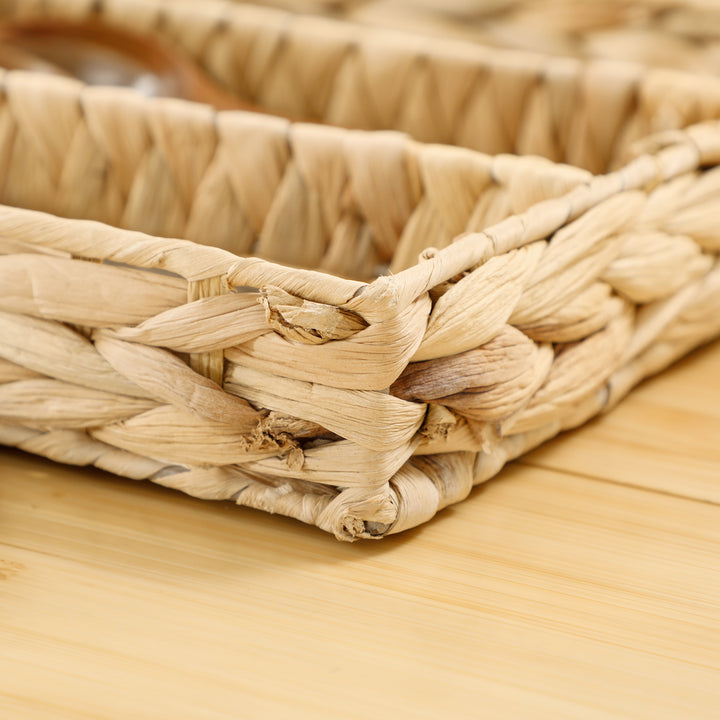 Sæt med 2 opbevaringskurve med rum til organisering af ting, til stue, køkken, soveværelse