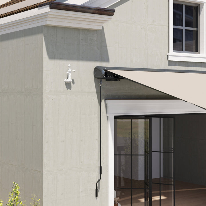 Solsensor elektrisk vindsensor vejrstation udendørs sensor vindmonitor 22 x 11 x 9 cm hvid