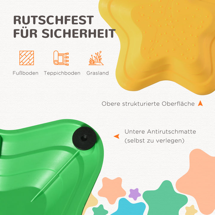 Zonekiz trappestenssæt til børn fra 3 år, 11 sten, skridsikker, op til 80 kg, søstjernedesign