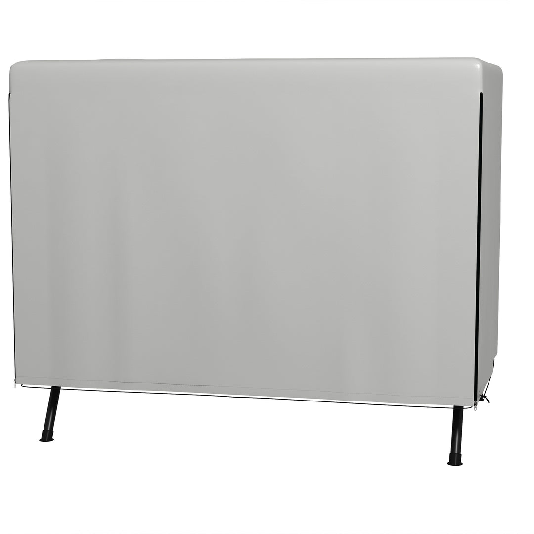 Havemøbelovertræk, beskyttelsesovertræk til havemøbler, 215 cm x 155 cm x 150 cm, grå