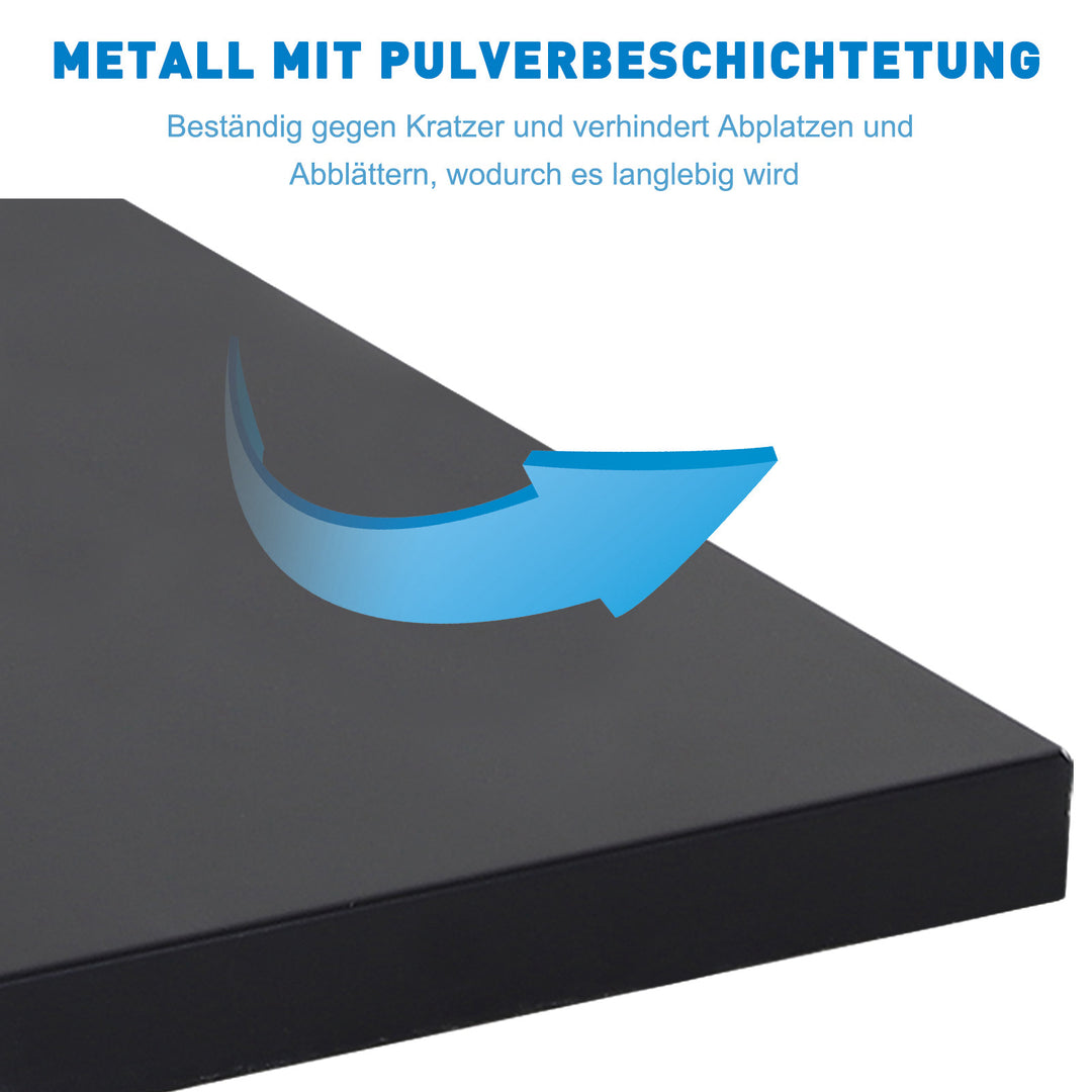 Parasolstativ, paraplyholder, paraplyfod, til Ø35 mm, Ø38 mm, Ø48 mm, metal, sort, 45 x 45 x 39 cm