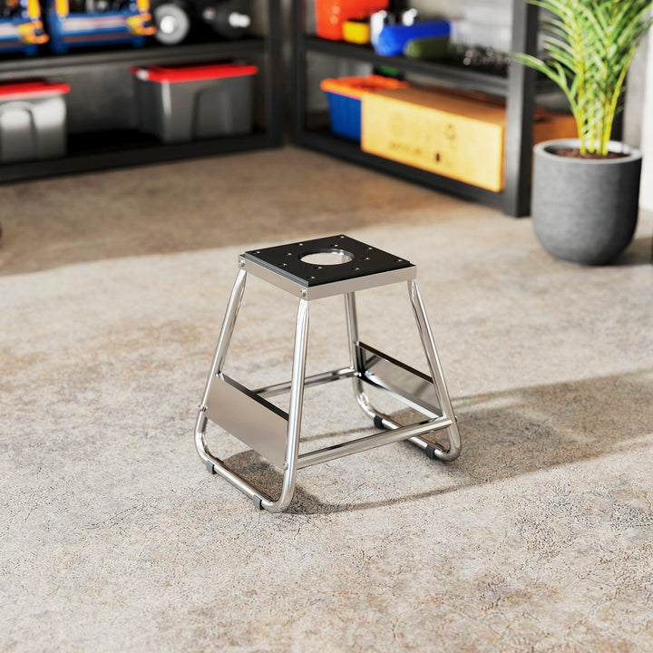 Motorcykelstativ, universal motorcykelbeslag, belastningskapacitet op til 500 kg, motorcykelstativ, stål, grå