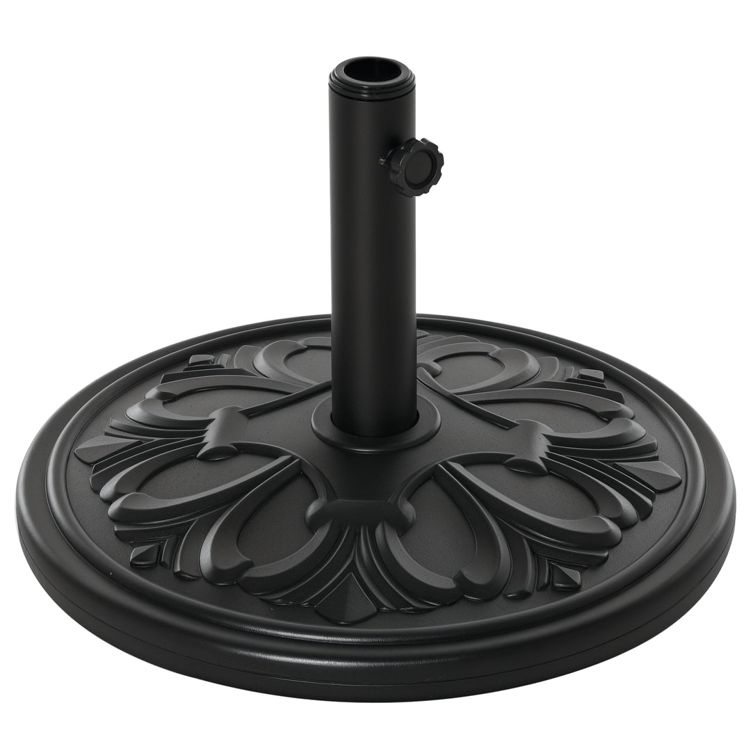 Parasolfod 13 kg, paraplystativ til paraplystænger med en diameter på 35 mm/38 mm/48 mm, paraplyholder til have, balkon, antik sort