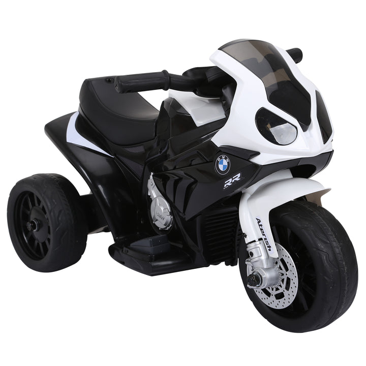 Elektrisk børnemotorcykel bmw s1000rr elmotorcykel med musik, forlygter, børns elmotorcykel til børn fra 18-36 måneder sort
