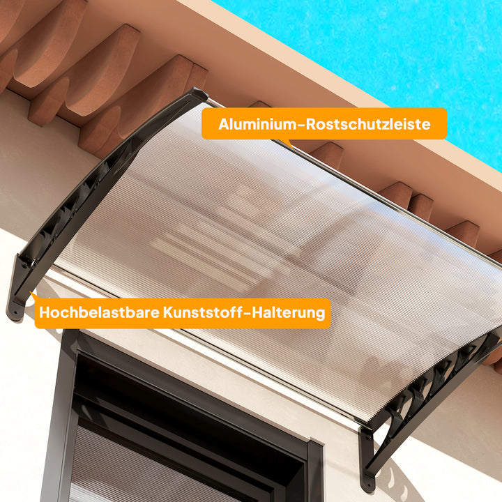 Baldakin, uv-bestandig, vandafvisende, 89x122x24cm, hvid