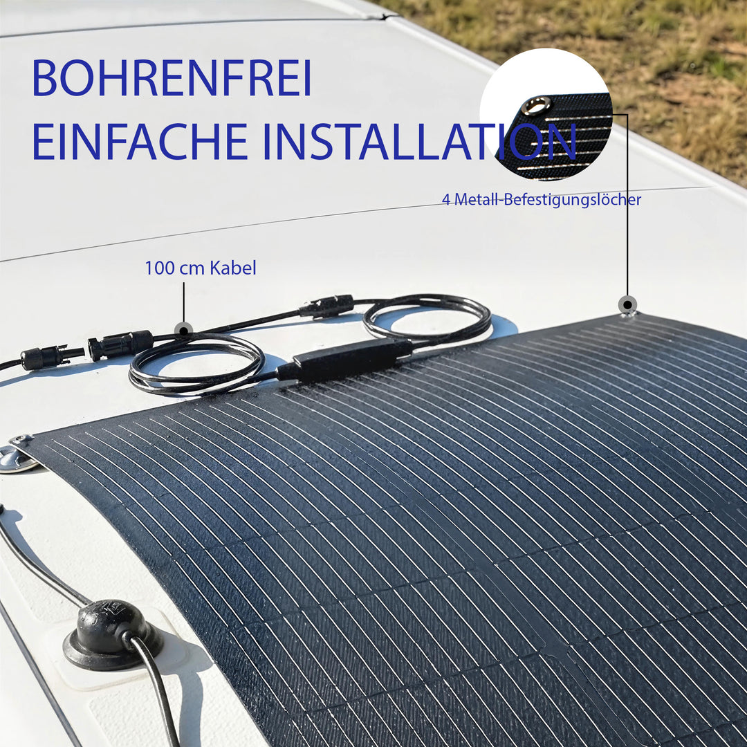 100W 18V bærbar udendørs solpaneloplader med 2 USB-porte, LCD-skærm, IP67 vandtæt