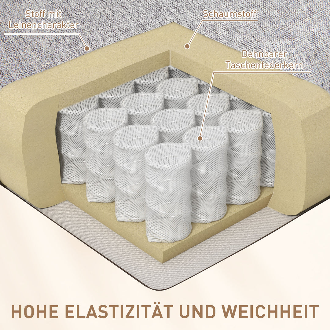 Lænestol med justerbar ryg, komfortabel, 89x101x105 cm, grå