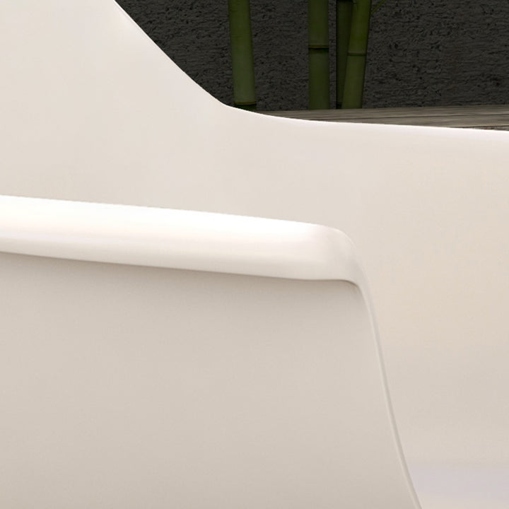 Sæt med 4 havestole udendørsstole havestol moderne design 59 cm x 55 cm x 84 cm grå