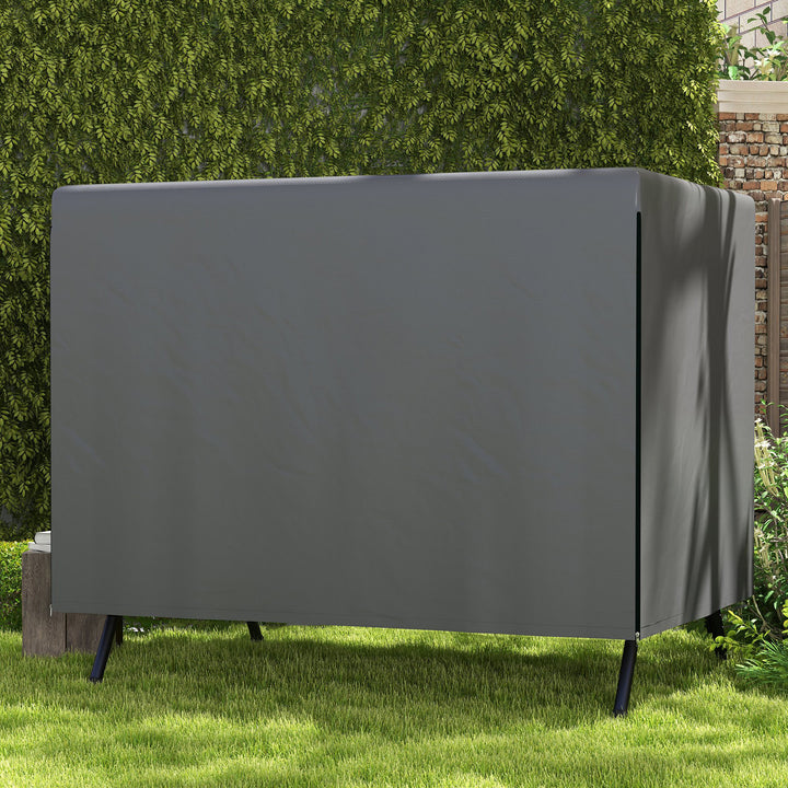 Havemøbelovertræk, beskyttelsesovertræk til havemøbler, 215 cm x 155 cm x 150 cm, mørkegrå