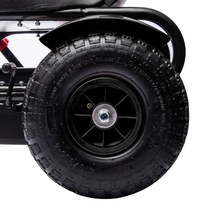 Børne gokart, justerbart sæde, håndbremse, alder 5+, 121 x 58 x 61 cm, sort