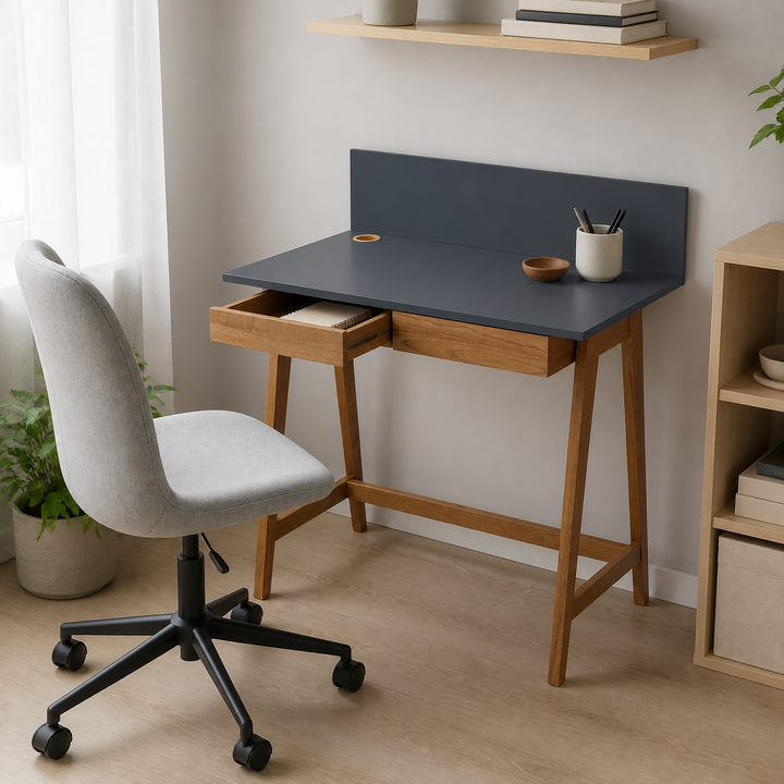 grafit LUKA-skrivebord med funktion vist