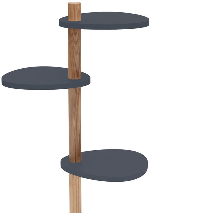 Detalje af MAGLA 3-lags Asketræ Plant Stand B55 x H91cm Grafit