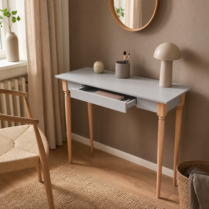 MAMO Skrivebord 105x40cm - Lysegrå – hero