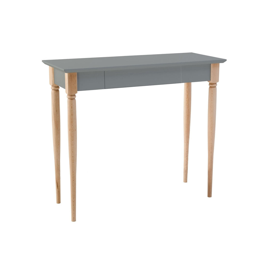 MAMO Skrivebord 65x40cm - Mørkegrå på hvid baggrund
