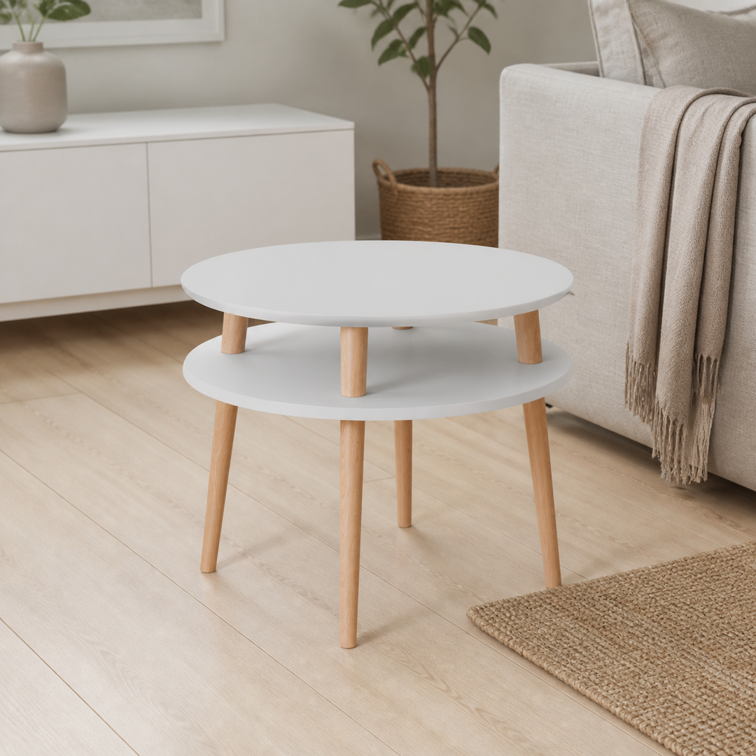 UFO Sidebord diameter 57cm x H 45cm - Lysegrå – anden naturlig anvendelse eller vinkel