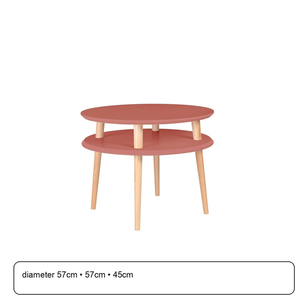 UFO Sofabord diameter 57cm x H 45cm Antik pink – maaldigram