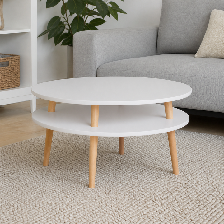 UFO Sofabord diameter 70cm x højde 35cm - Lysegrå – materiale- eller konstruktionsdetalje