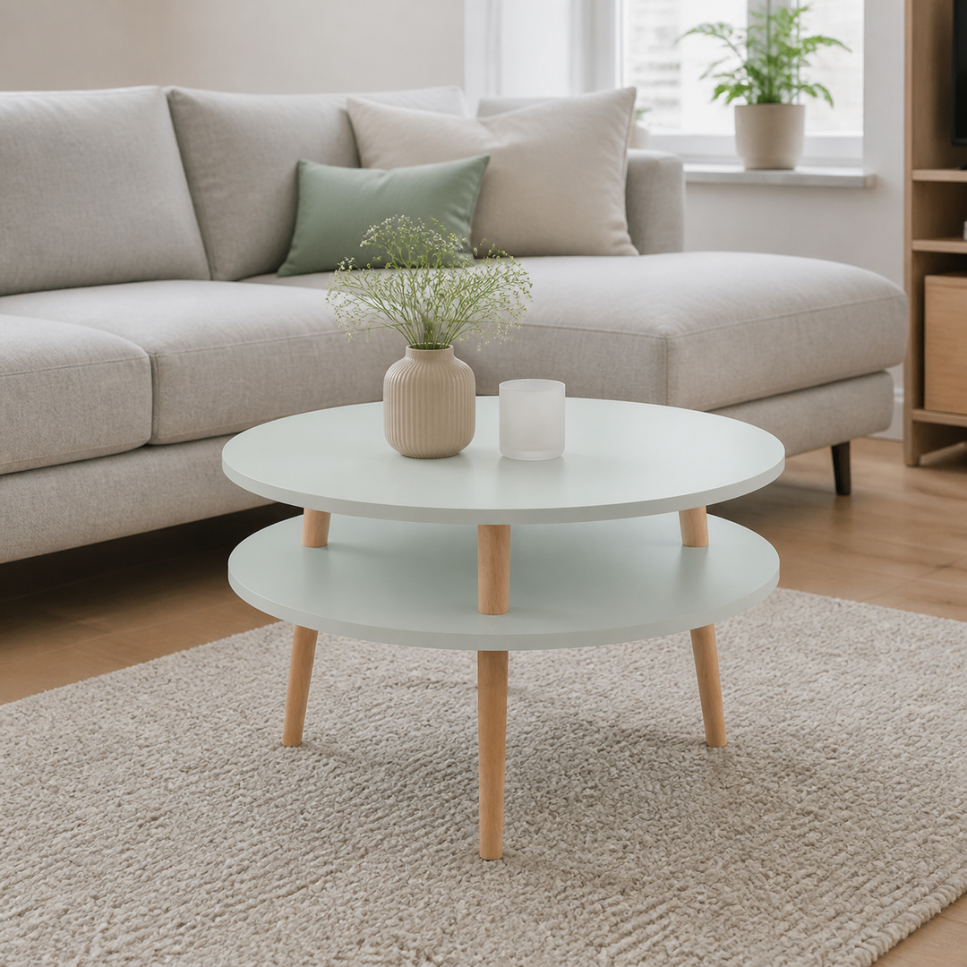 UFO Sofabord diameter 70cm x højde 35cm Fleeting Mint – hero i naturlig brug