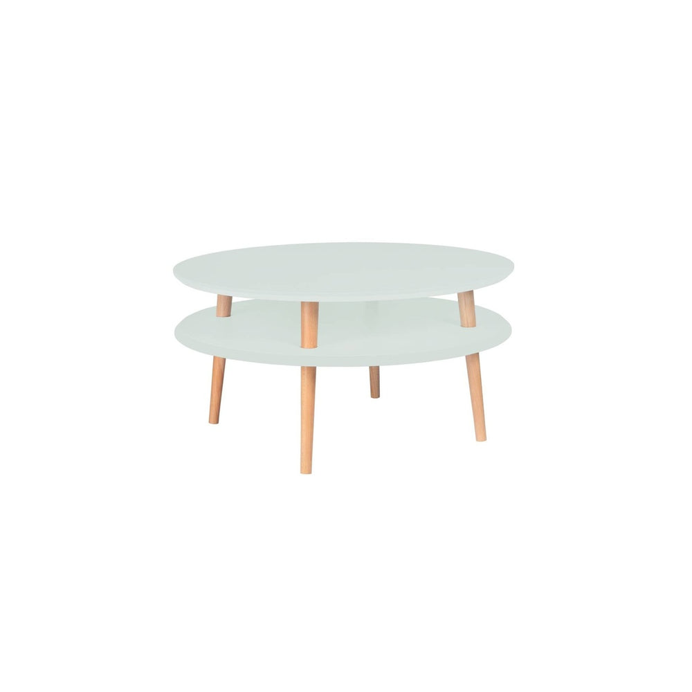 UFO Sofabord diameter 70cm x højde 35cm Fleeting Mint – eksakt packshot paa hvid baggrund