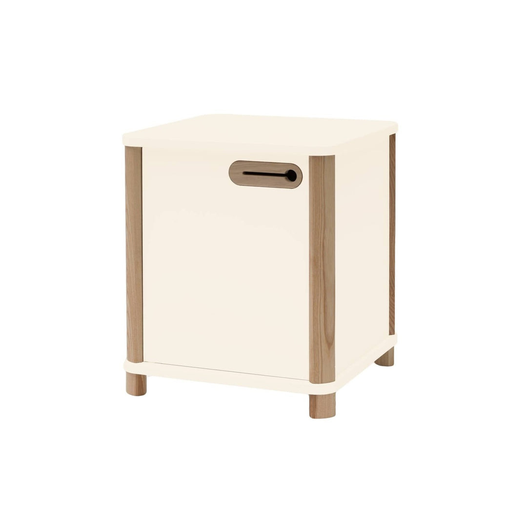 ASHME Skrivebordsskab B 42 x D 42 x H 48cm - Kridthvid – eksakt packshot paa hvid baggrund
