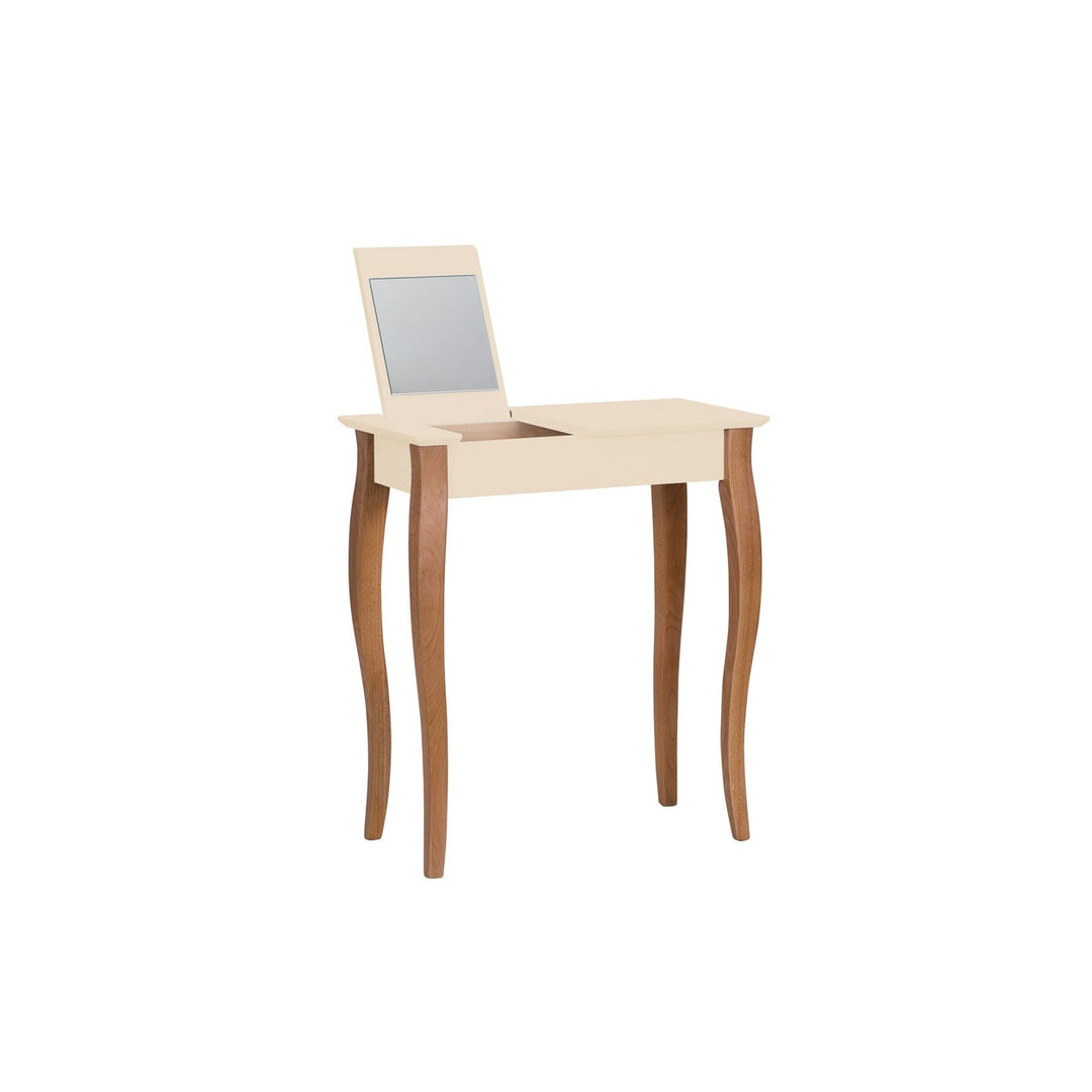 LILLO Sminkebord med spejl 65x35cm Hvid – eksakt packshot paa hvid baggrund