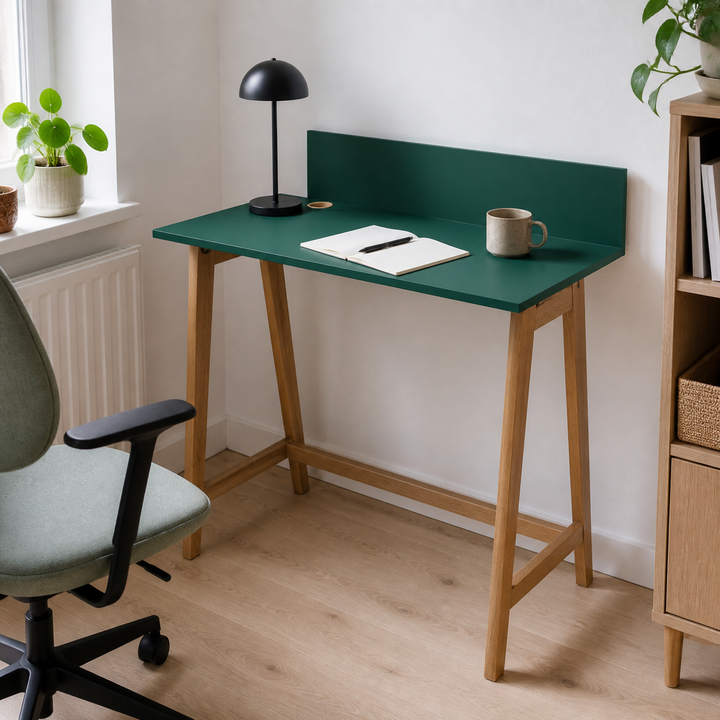 LUKA Skrivebord 85x50cm Eg Grøn – vigtigste funktion