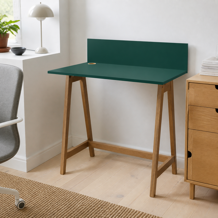 LUKA Skrivebord 85x50cm Eg Grøn – materiale- eller konstruktionsdetalje