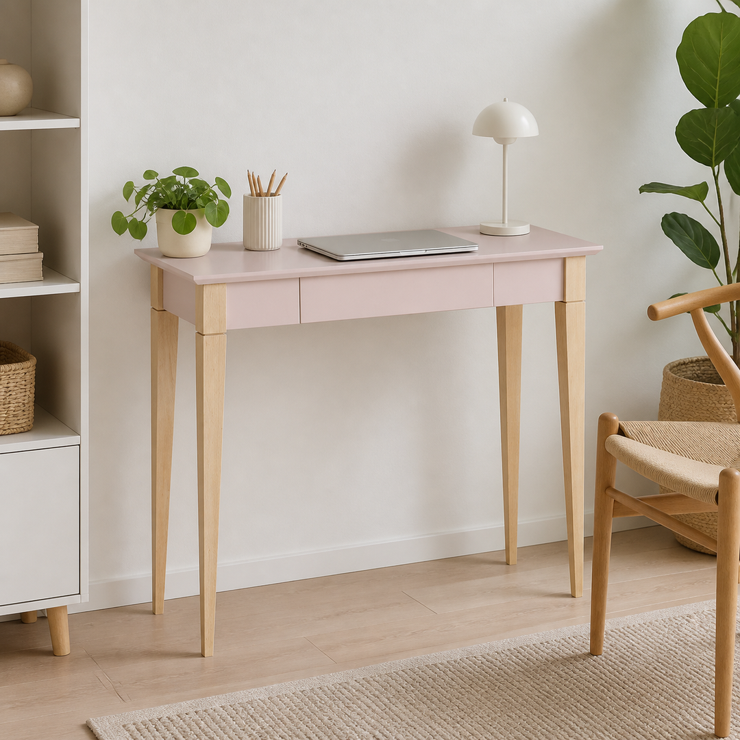 MIMO Skrivebord 105x40cm - Pink – hero i naturlig brug