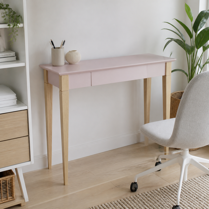 MIMO Skrivebord 105x40cm - Pink – anden naturlig anvendelse eller vinkel