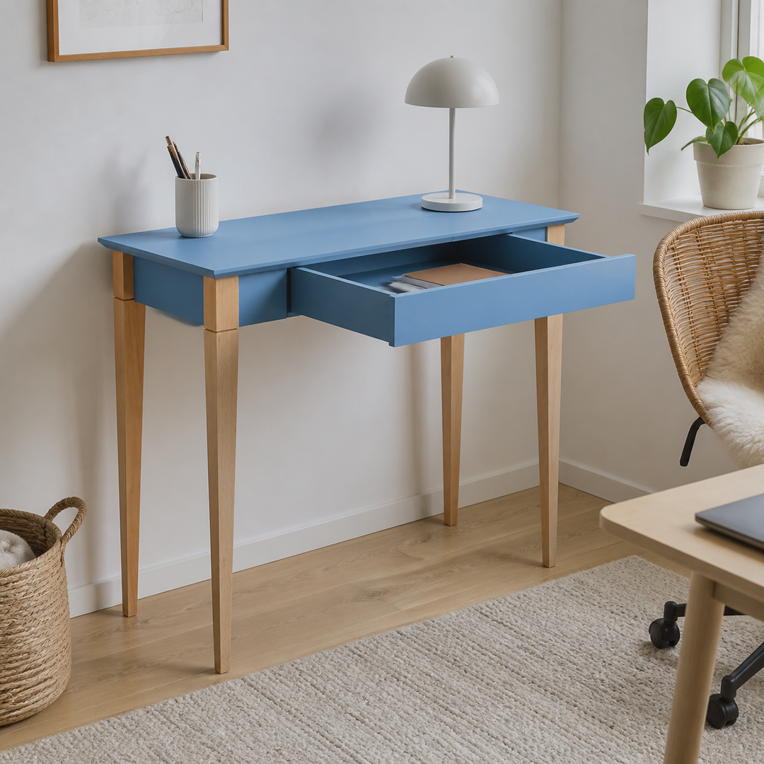 MIMO Skrivebord 105x40cm Gentle Blue – vigtigste funktion