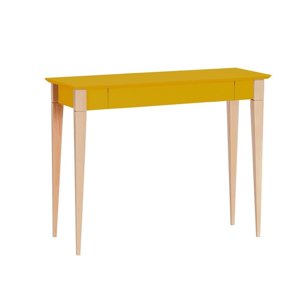 MIMO Skrivebord 105x40cm Gul – eksakt packshot på hvid baggrund