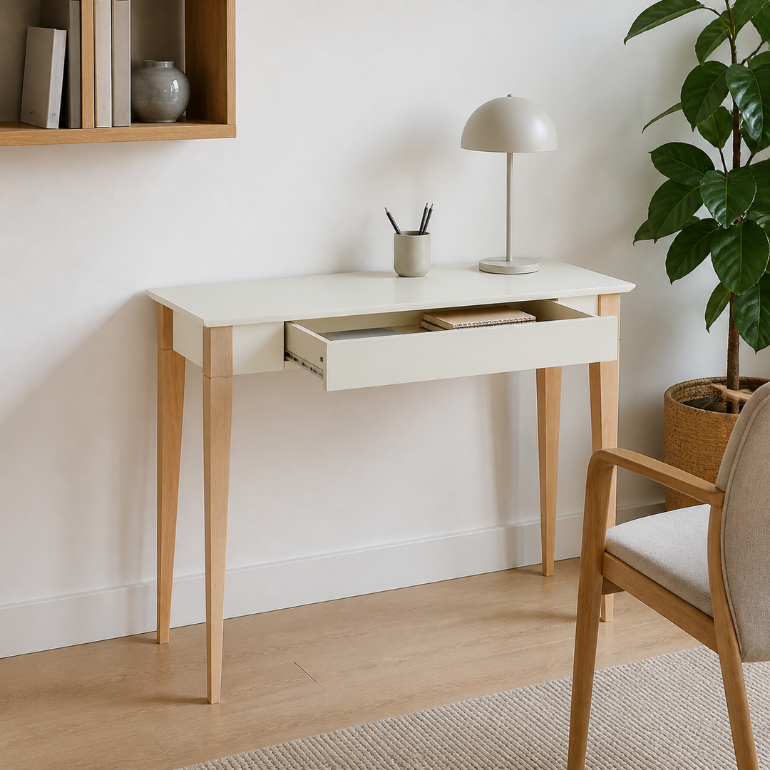 MIMO Skrivebord 105x40cm Hvid – vigtigste funktion