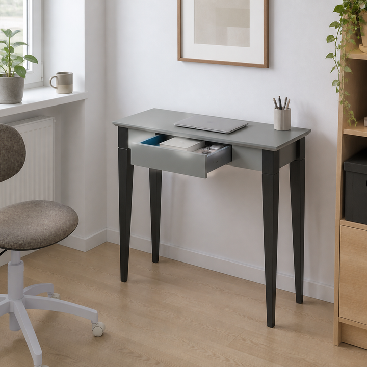 MIMO Skrivebord 65x40cm Sorte Ben / Mørkegrå – vigtigste funktion