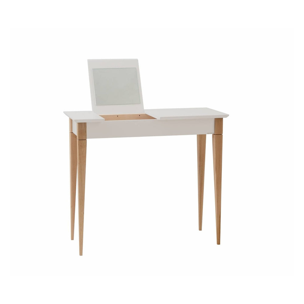 MIMO Sminkebord med spejl - 85x35cm Lysegrå – eksakt packshot på hvid baggrund