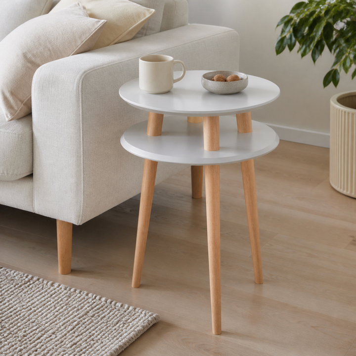 UFO Sidebord diameter 45cm x H 61cm - Lysegrå – materiale- eller konstruktionsdetalje