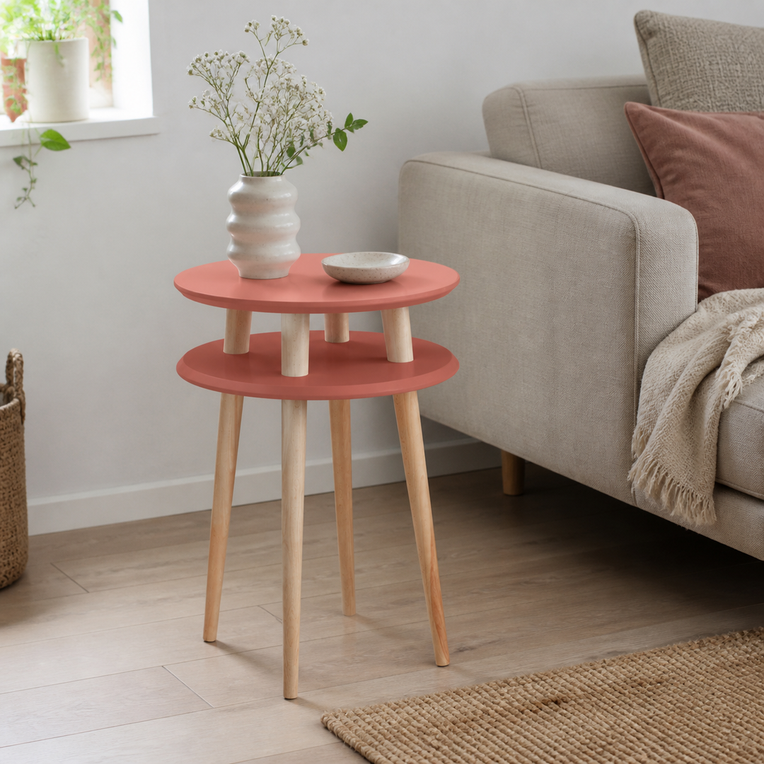 UFO Sidebord diameter 45cm x H 61cm Antik pink – anden naturlig anvendelse eller vinkel