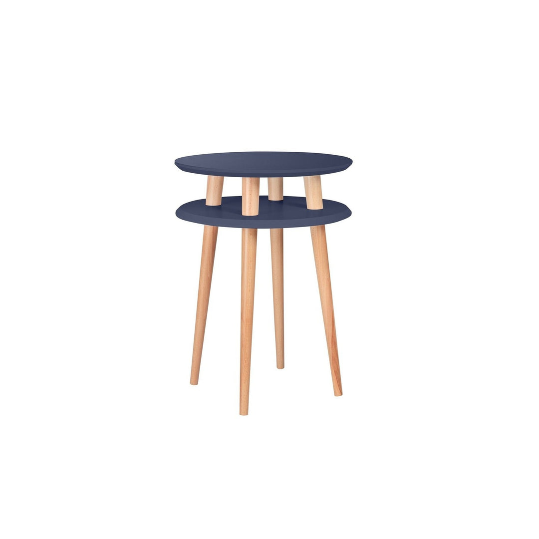 UFO Sidebord diameter 45cm x højde 61cm - Marineblå – eksakt packshot på hvid baggrund