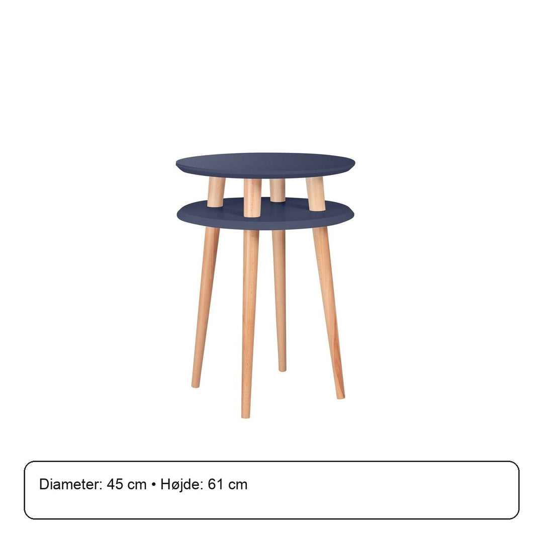 UFO Sidebord diameter 45cm x højde 61cm - Marineblå – måldiagram