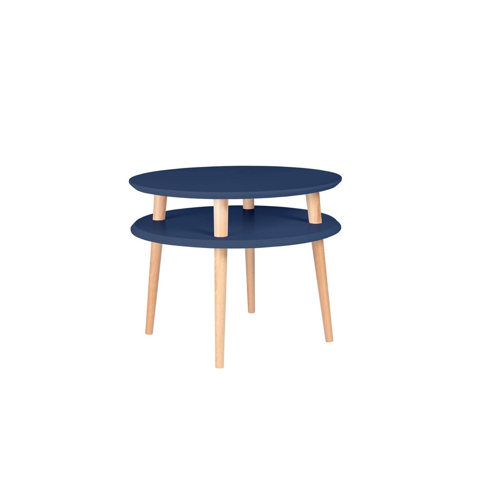 UFO Sofabord diameter 57cm x H 45cm - Marineblå – eksakt packshot på hvid baggrund
