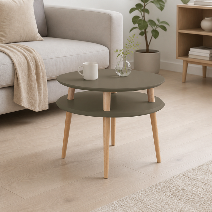 UFO Sofabord diameter 57cm x H 45cm Brun – vigtigste funktion
