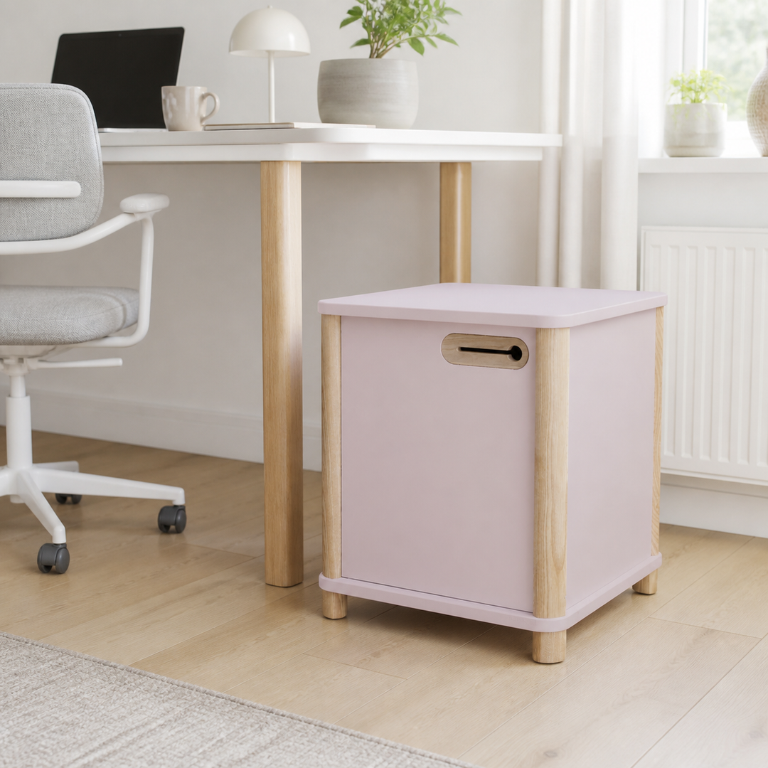 ASHME Skrivebordsskab B 42 x D 42 x H 48cm - Pink – hero i naturlig brug
