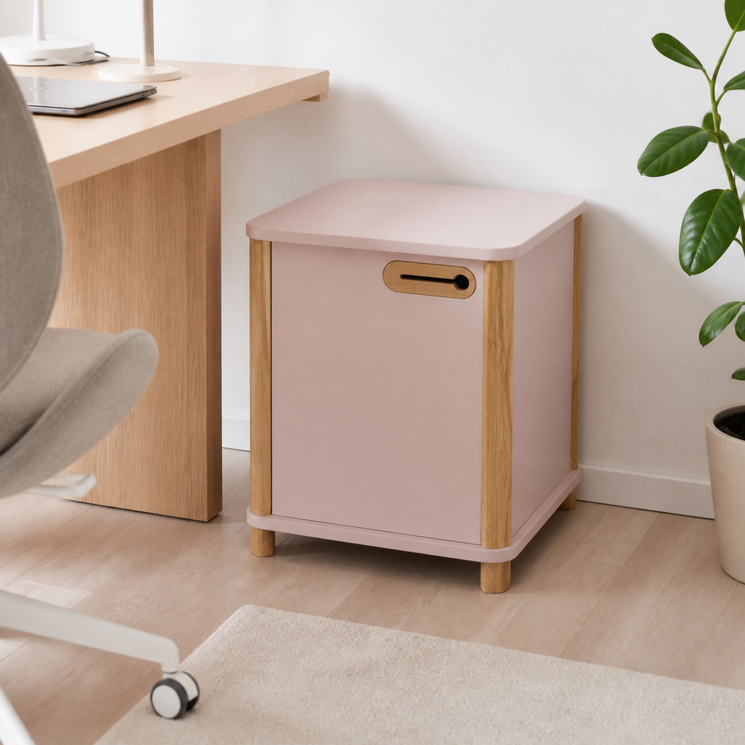 ASHME Skrivebordsskab B 42 x D 42 x H 48cm - Pink – materiale- eller konstruktionsdetalje