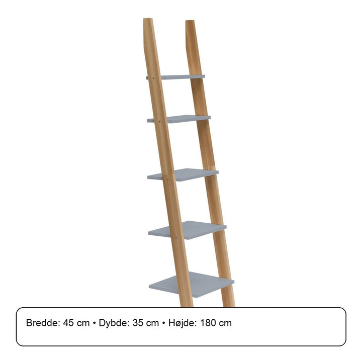 ASHME Stigehylde 45x35x180cm - Mørkegrå – måldiagram