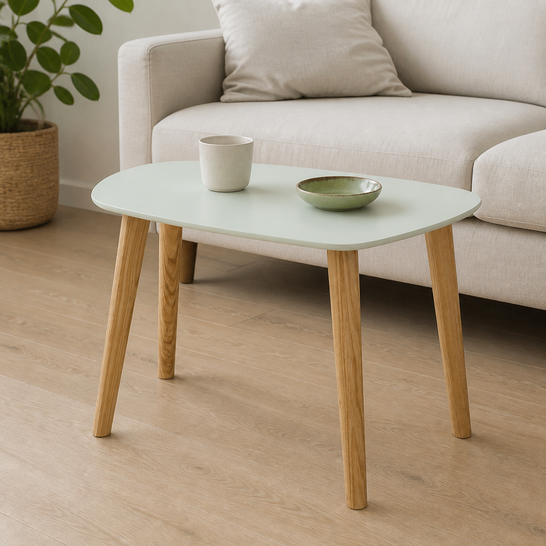 Endocarp Sofabord 68x41x40cm - Fleeting Mint/asketræ – materiale- eller konstruktionsdetalje