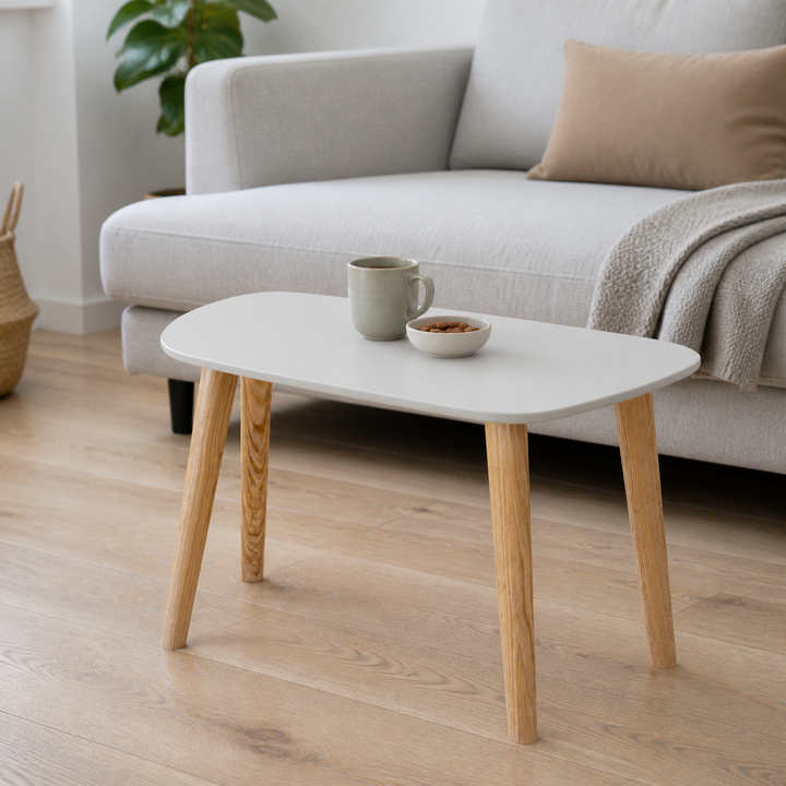 Endocarp Sofabord 68x41x40cm - Pearl Grey / Askwood – materiale- eller konstruktionsdetalje