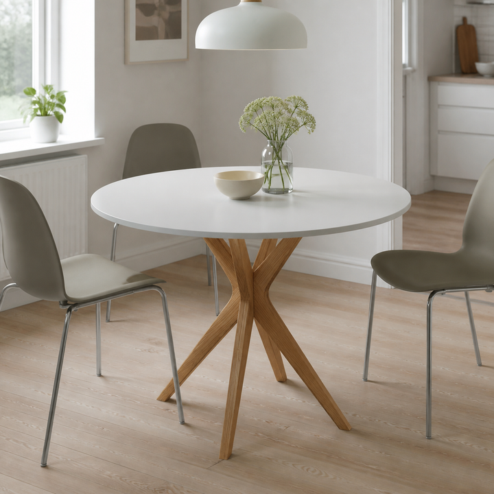 JUBI Rundt spisebord diam. 80cm Pearl Grey – vigtigste funktion